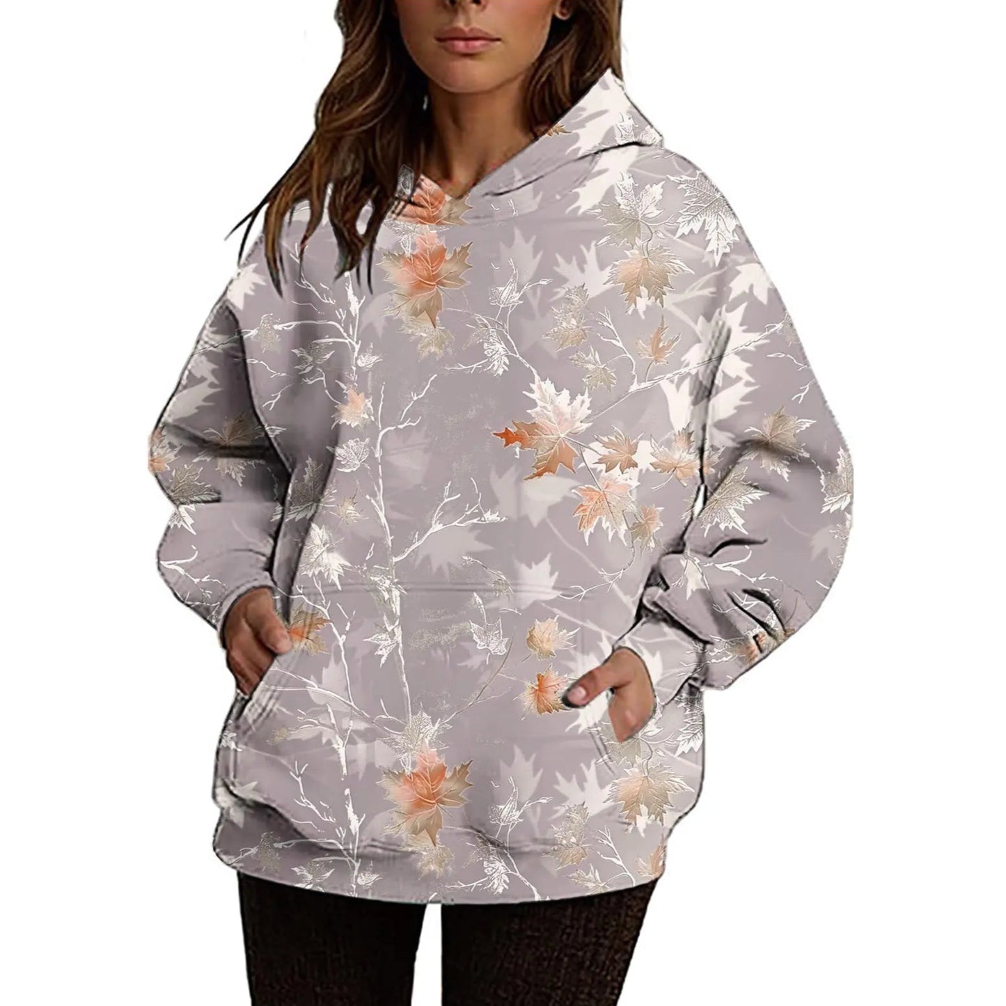 Womens Camo Oversized Hoodie