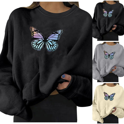 Oversized Women's Hoodie Urban Alphabet Print