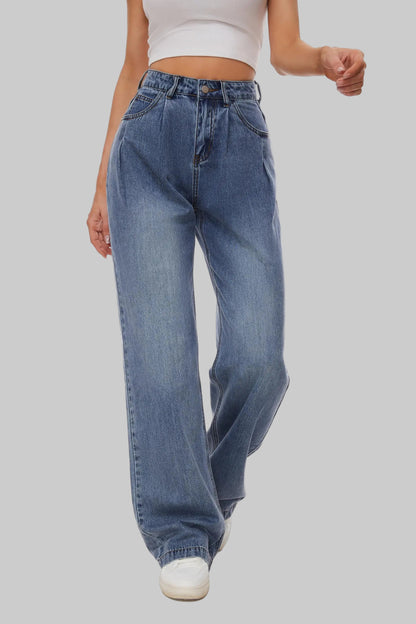 High Waist Wide Leg Jeans