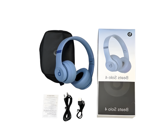 Beats Solo4 Wireless On-Ear Headphones – Slate Blue | Premium Sound & Comfort