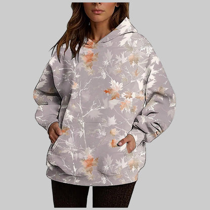 Womens Camo Oversized Hoodie