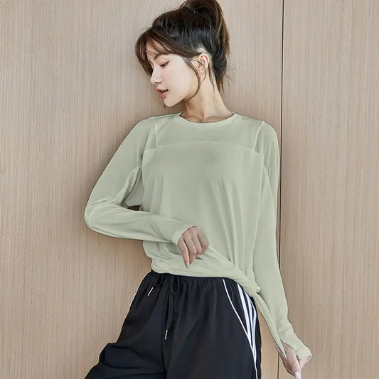 Fitness Yarn Loose Sports Top